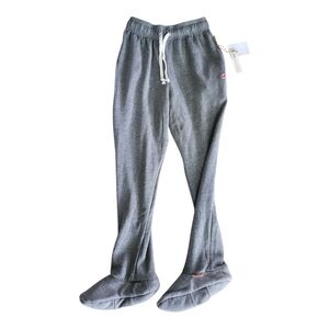 Feejays Gray Fleece Sweatpants w/ Slippers XS NWT